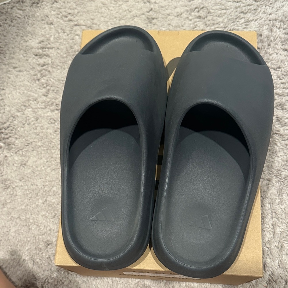 YZY Dark Gray Slide Sandals